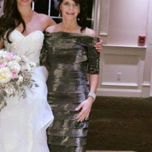 Charcoal Metallic Gown